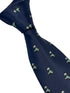 navy dark blue tie with an embroidered Chinese Panda design